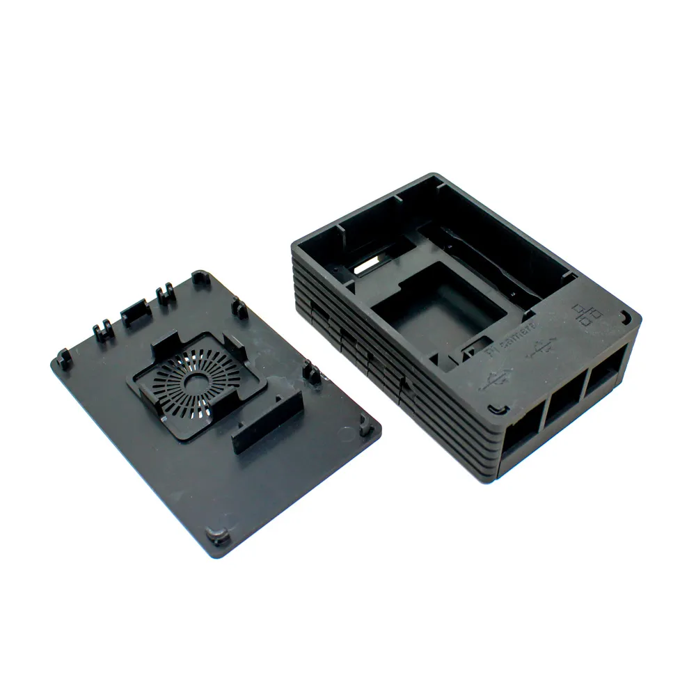 Raspberry Pi 4B Black Injection Molded Case w/ 3007 Fan Support - Image 4