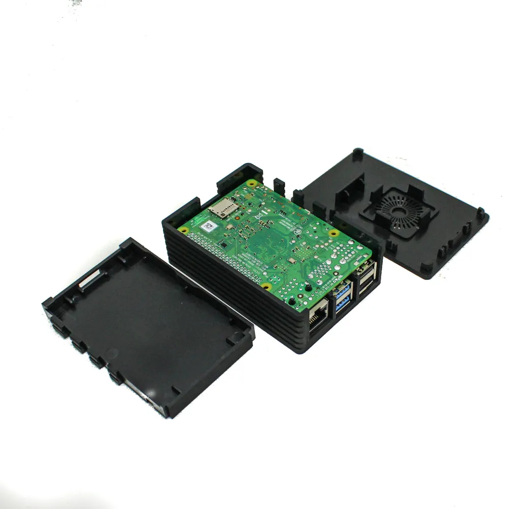 Raspberry Pi 4B Black Injection Molded Case w/ 3007 Fan Support - Image 9