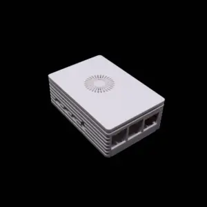 Raspberry Pi 4B Injection Molded Case - White w/ Fan Support