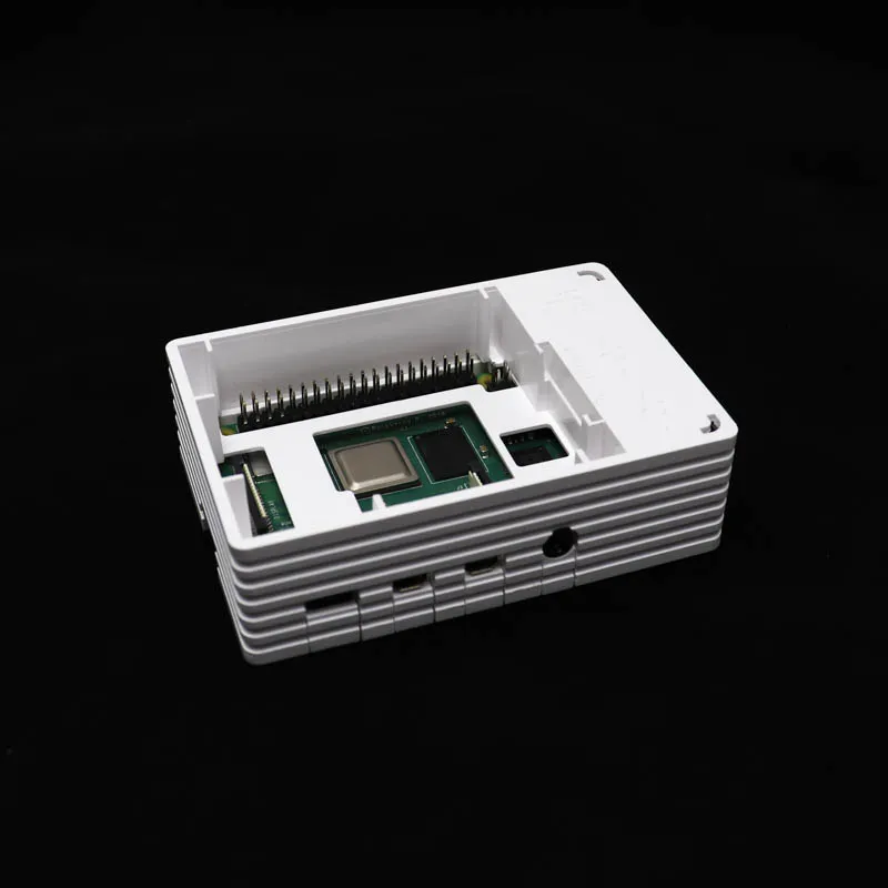 Raspberry Pi 4B Injection Molded Case - White w/ Fan Support - Image 2