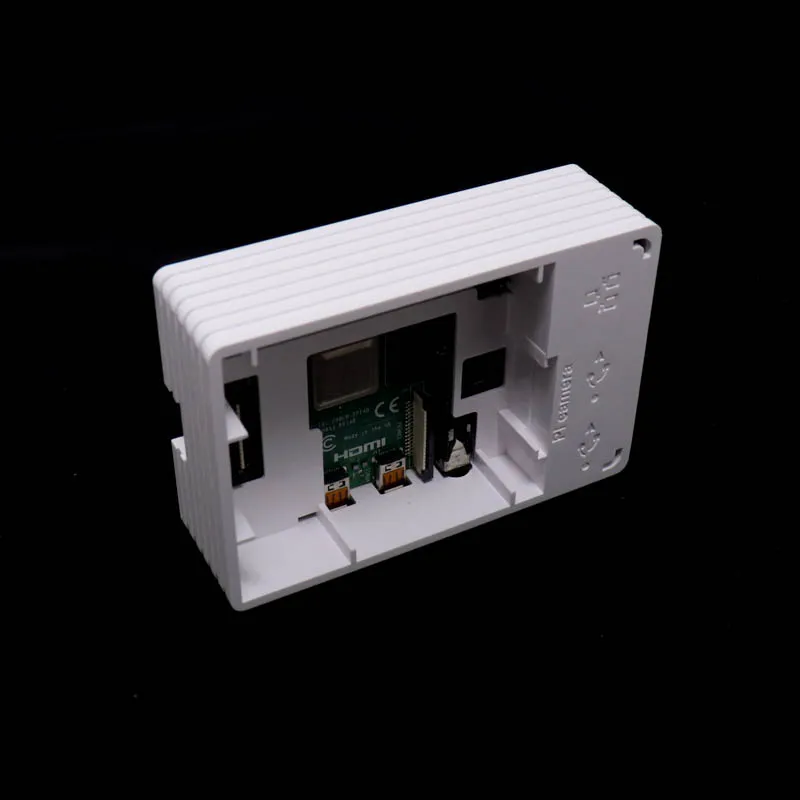 Raspberry Pi 4B Injection Molded Case - White w/ Fan Support - Image 3