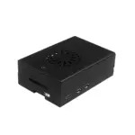 Raspberry Pi 5 Black Aluminum Case, Active Cooling