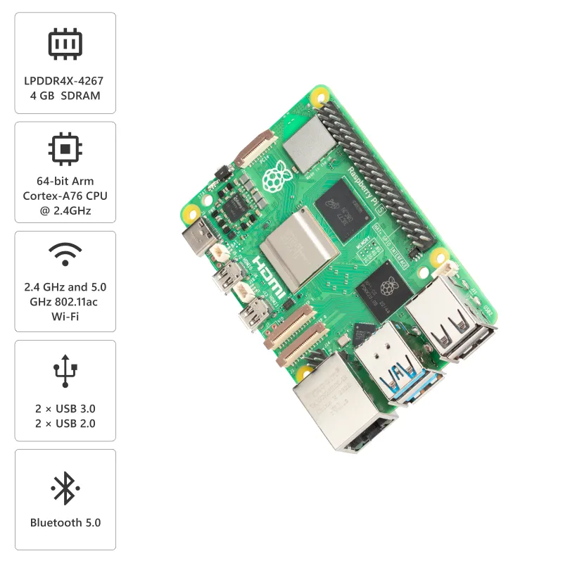 Raspberry Pi 5 with 4GB RAM - Image 2