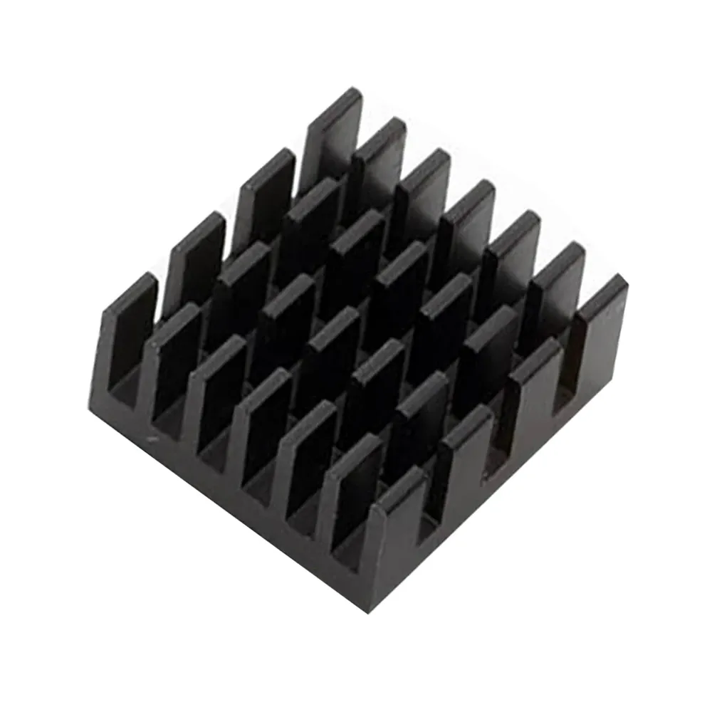 Raspberry Pi Aluminum Heatsink Set - Black (4-Piece)
