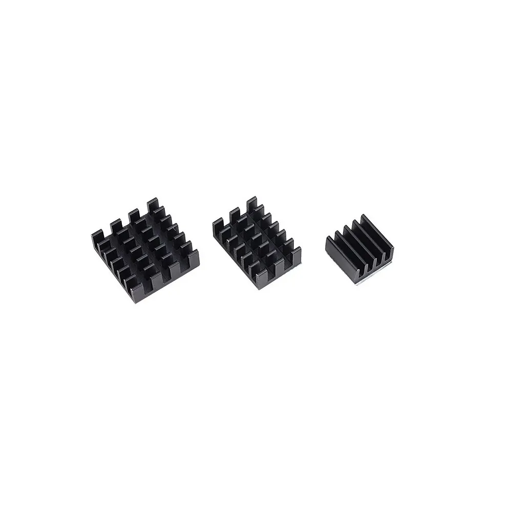Raspberry Pi Black Aluminum Heat Sink Set for Pi 4B - Image 2