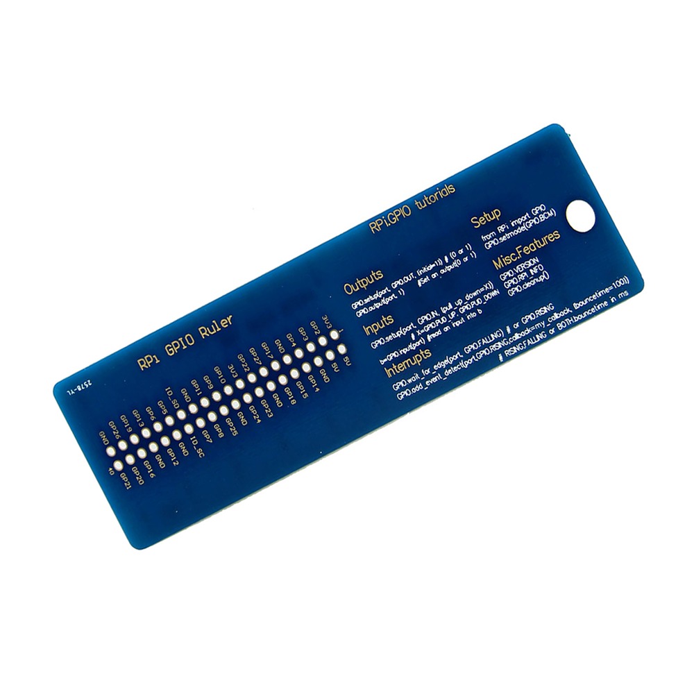 Raspberry Pi GPIO Quick Reference Ruler V2