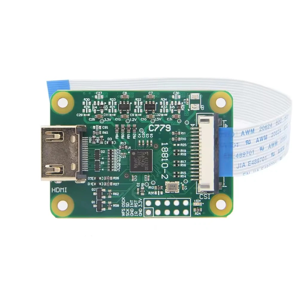 Raspberry Pi HDMI to CSI-2 Adapter Board C779 with FFC Cable - Image 2