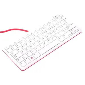 Raspberry Pi Keyboard - US Layout, White/Red