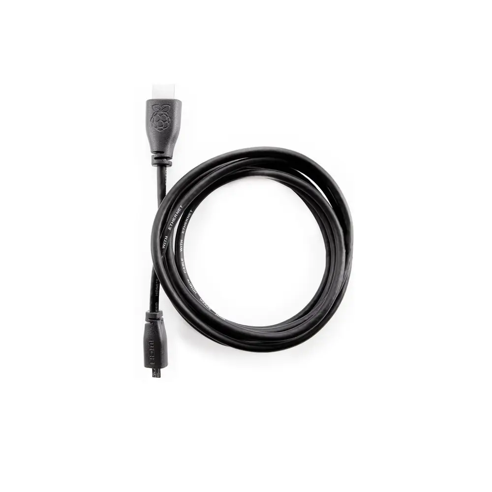 Raspberry Pi Micro-HDMI to HDMI Cable - 2m - Image 2