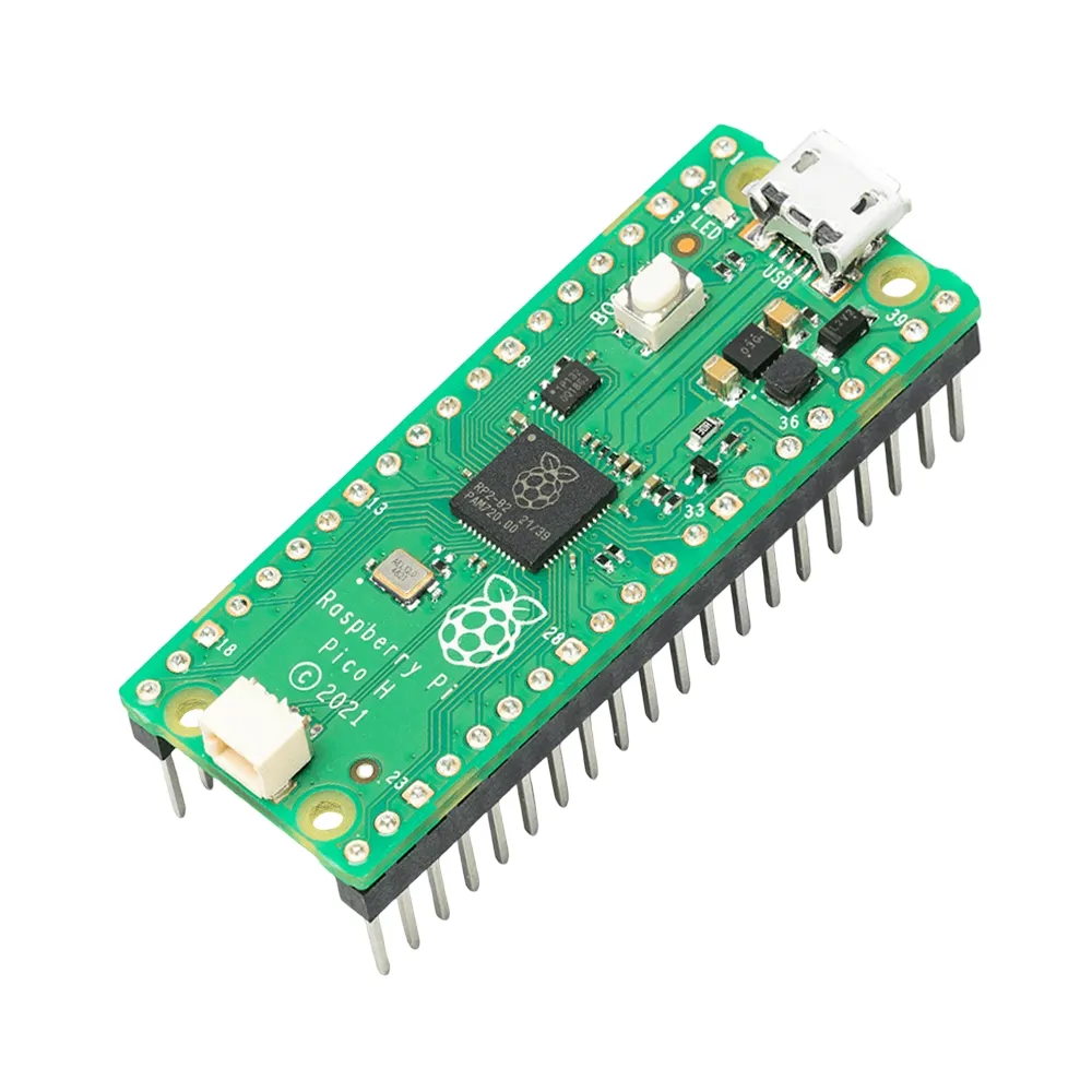 Raspberry Pi Pico H with Pre-Soldered Headers
