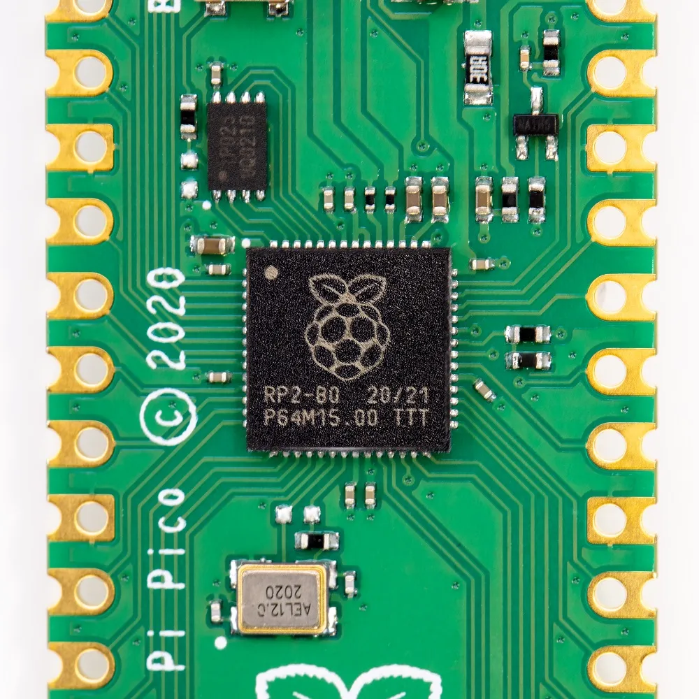 Raspberry Pi Pico with Headers and Micro USB Cable - Image 2