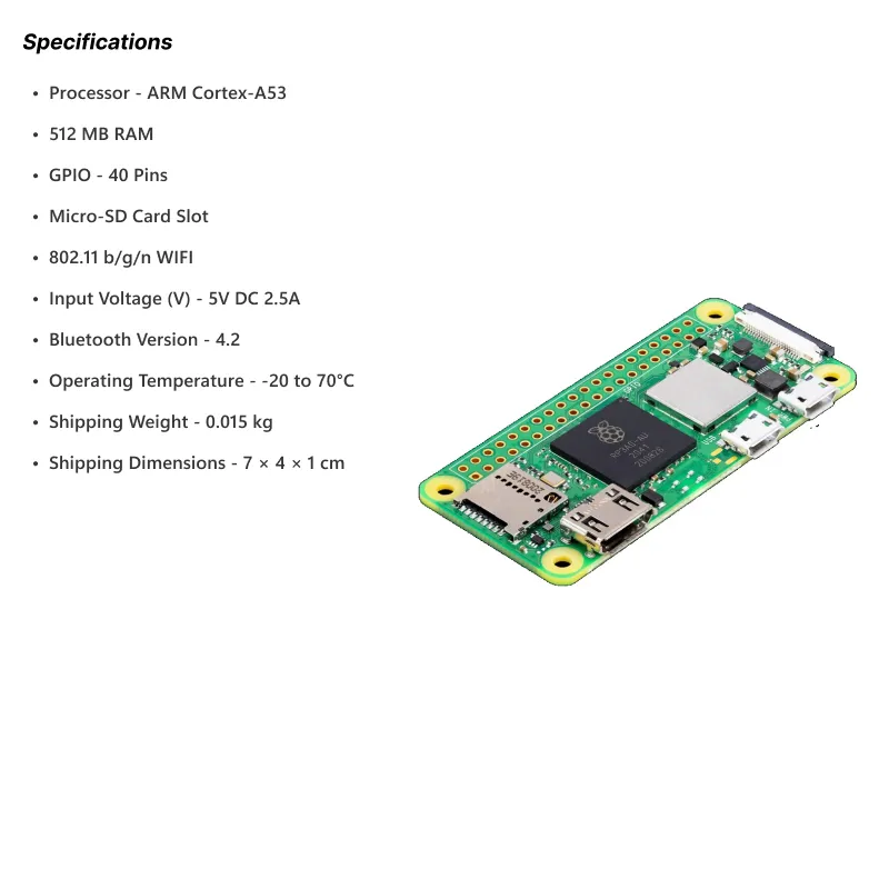 Raspberry Pi Zero 2 W: Quad-Core IoT Board - Image 4