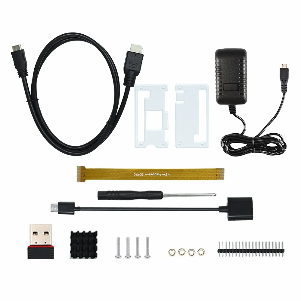 Raspberry Pi Zero W Kit w/ Case, Cables, PSU & Heatsink