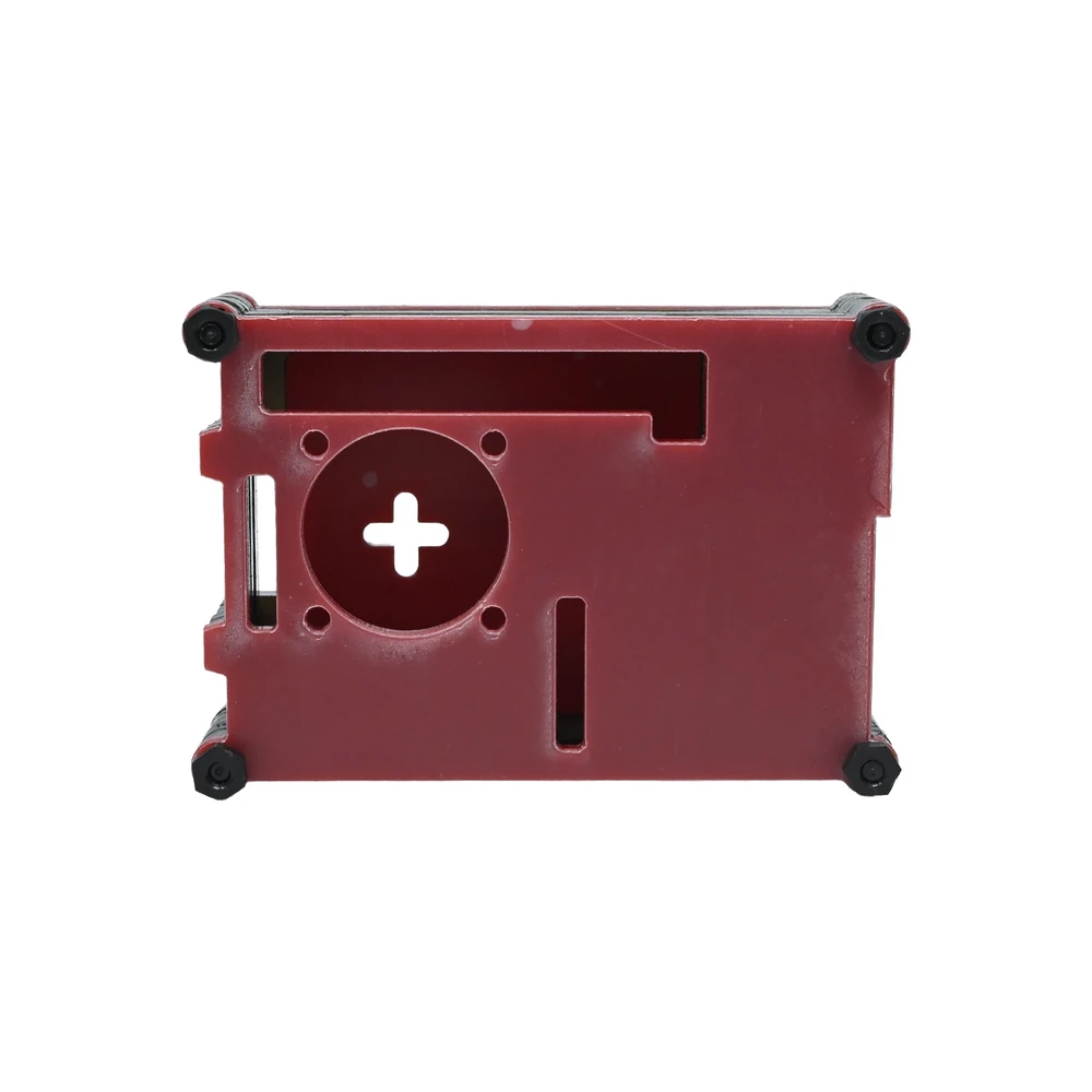 Red/Black Acrylic 9-Layer Case for Raspberry Pi 4B (Fans) - Image 2