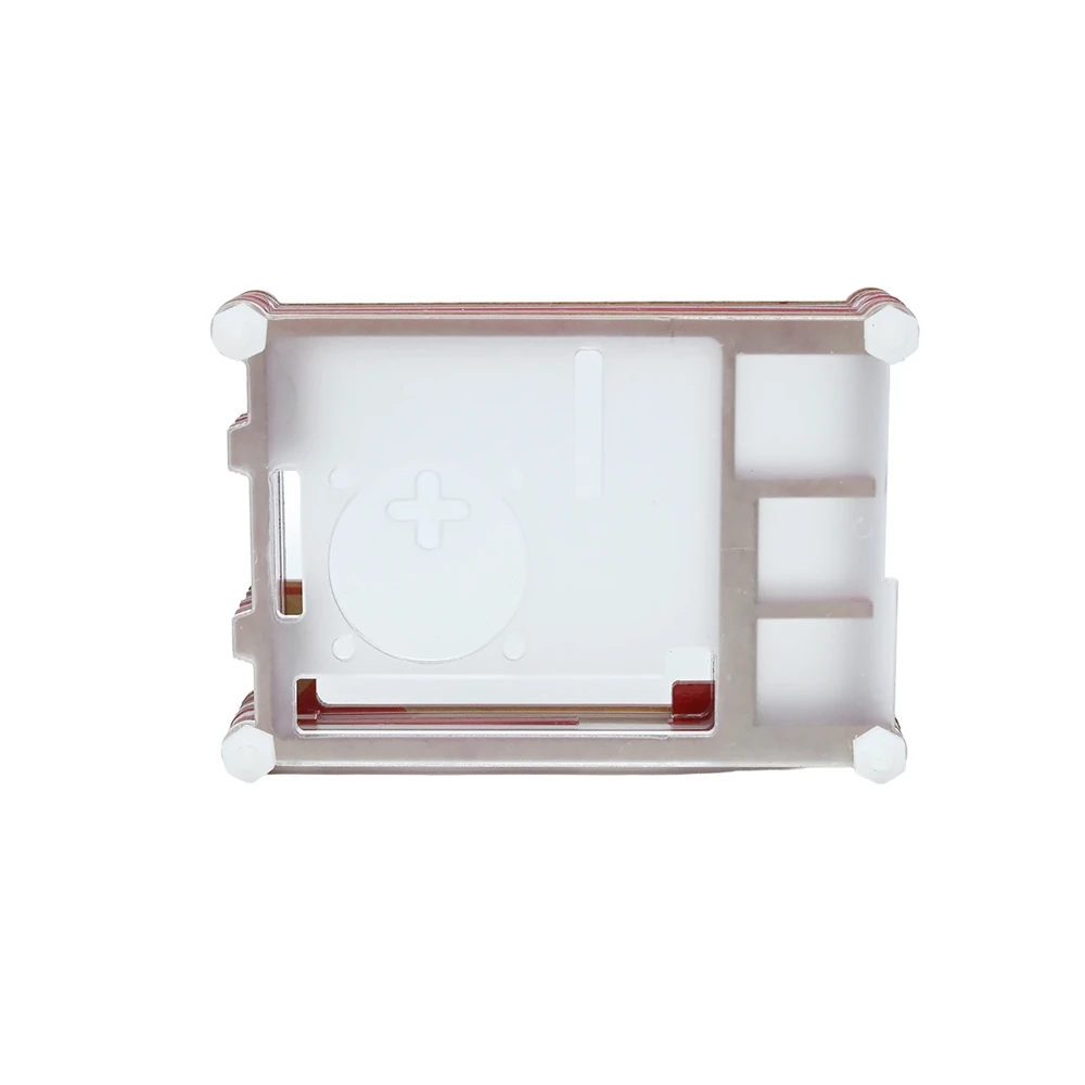 Red/Clear 9-Layer Acrylic Case for Raspberry Pi 4B - Image 3