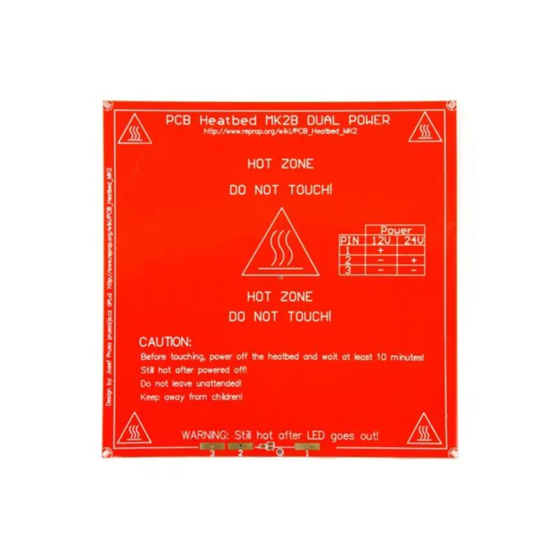 RepRap MK2B Dual Power PCB Heat Bed