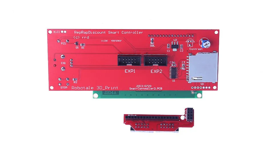 RepRapDiscount 2004 LCD Smart Controller with Adapter - Image 4