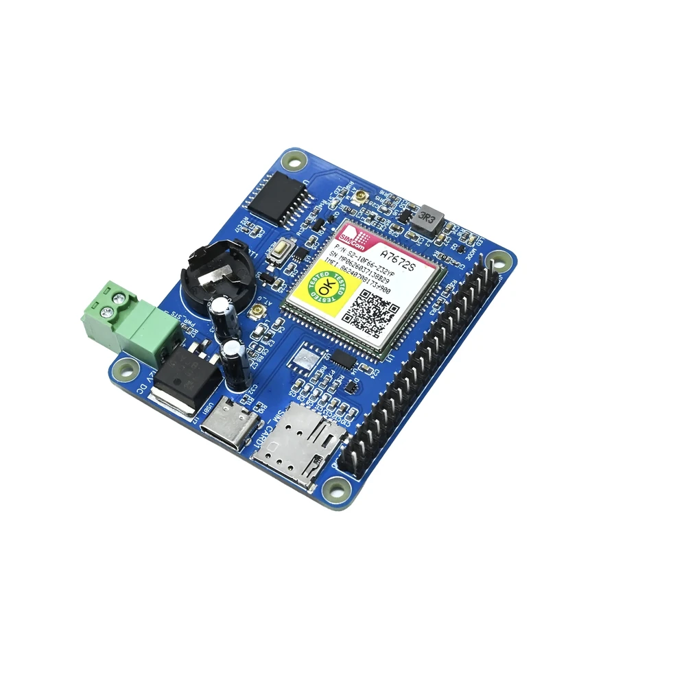 SIMCom A7672S 4G LTE Pi HAT for Raspberry Pi