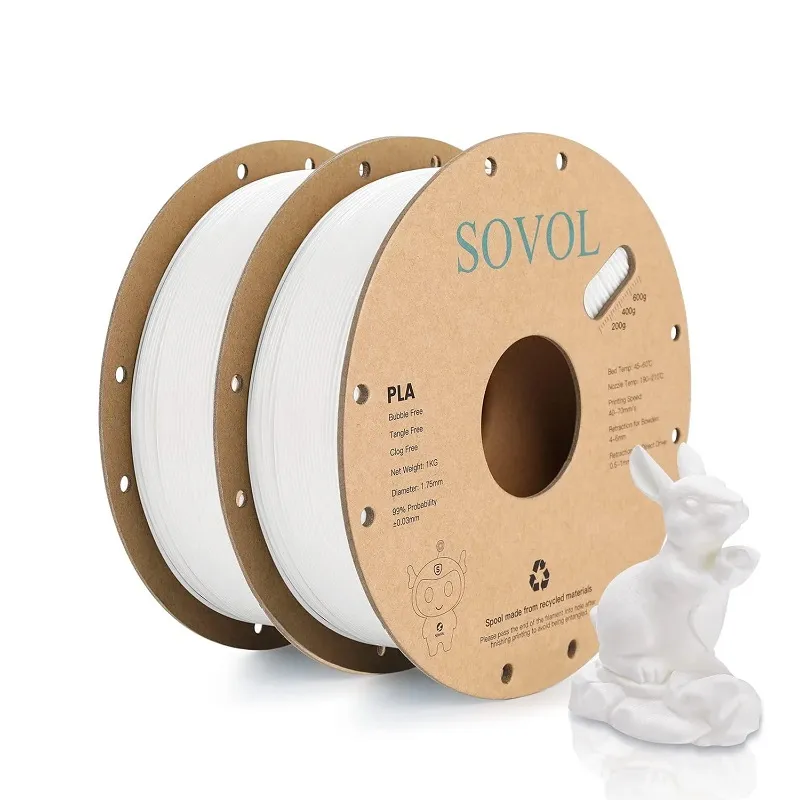 SOVOL Matte PLA Filament 1.75mm White 2kg