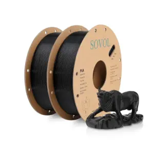 SOVOL Matte PLA Filament Black 1.75mm 2kg
