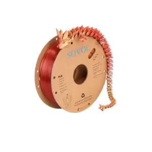 SOVOL Silk Tricolor PLA Filament 1.75mm Gold Silver Copper