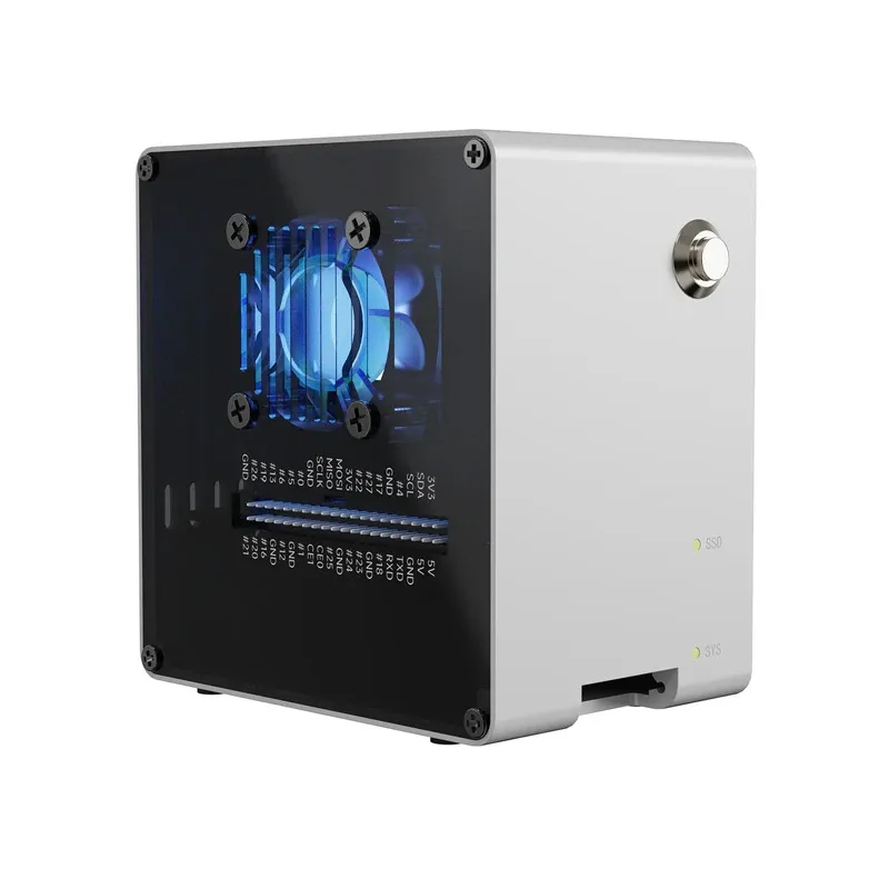 Sunfounder Pironman 5-Mini NVMe M.2 SSD Case for Raspberry Pi 5