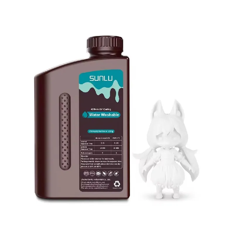 SUNLU 14K Water Washable Resin - White (1kg) - Image 2