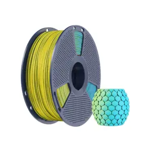 SUNLU PLA Matte Dual Color 1.75mm Filament - Yellow/Cyan 1kg