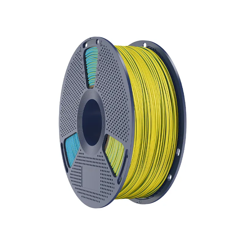 SUNLU PLA Matte Dual Color 1.75mm Filament - Yellow/Cyan 1kg - Image 2