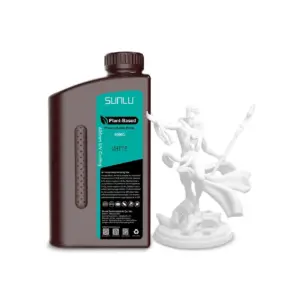 SUNLU Plant-Based White Resin 1kg for 3D Printing