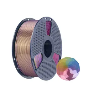 SUNLU Silk PLA+ 1.75mm Four-Color Filament, 1kg Spool