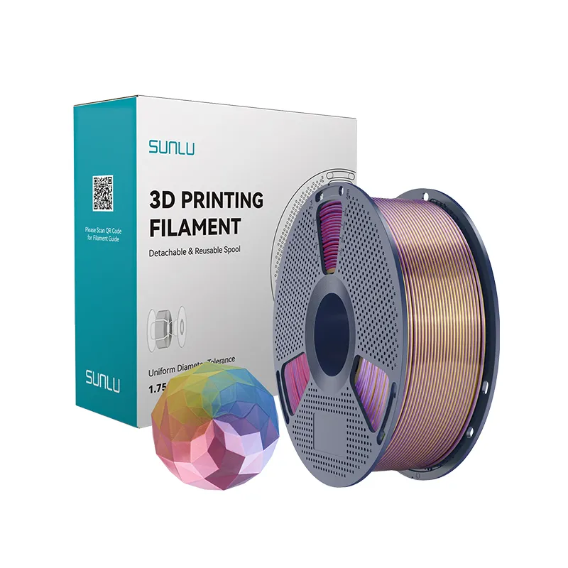 SUNLU Silk PLA+ 1.75mm Four-Color Filament, 1kg Spool - Image 4