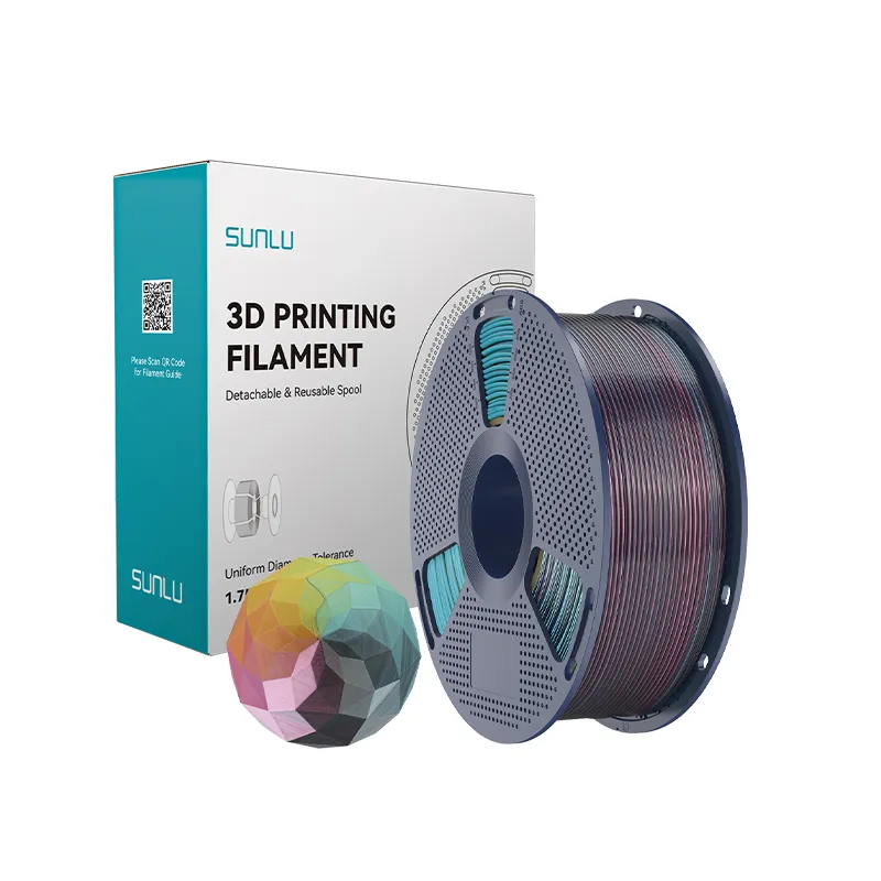 SUNLU Silk PLA+ 1.75mm Four-Color Filament (1kg) - Image 4