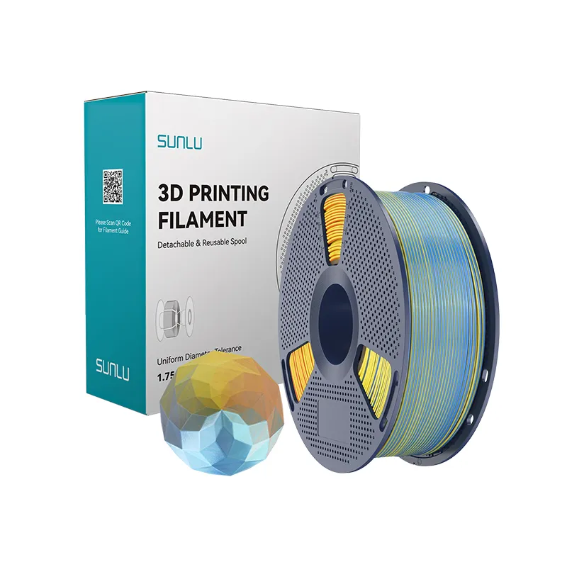 SUNLU Silk PLA+ 1.75mm Quad-Color Filament, 1kg Spool - Image 4