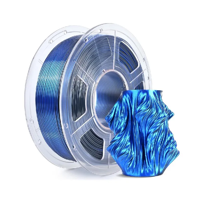 SUNLU Silk PLA+ Black Blue 1.75mm Filament - 1kg - Image 2