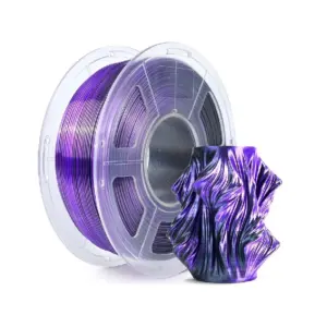 SUNLU Silk PLA+ Dual Color Black Purple 1.75mm 1kg