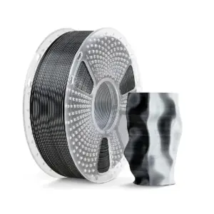 SUNLU Silk PLA+ Dual Color Filament - Black White 1.75mm 1kg