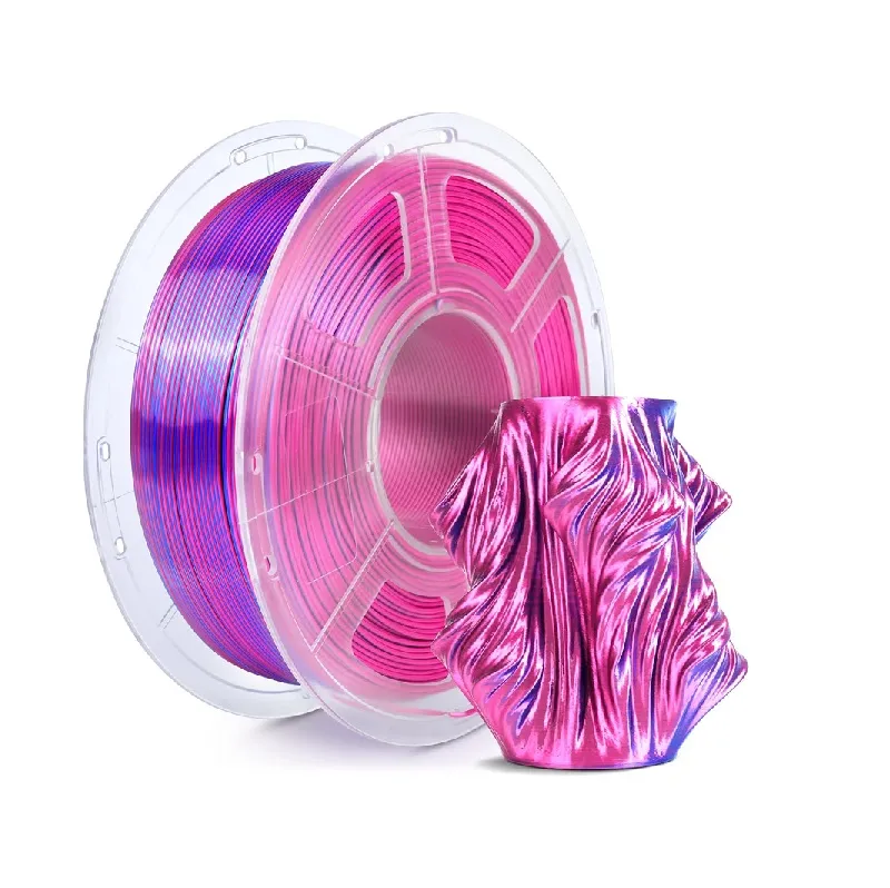 SUNLU Silk PLA+ Dual Color Red Blue 1.75mm Filament 1kg