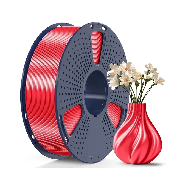 SUNLU Silk PLA+ Filament Red 1.75mm 1kg - Image 2
