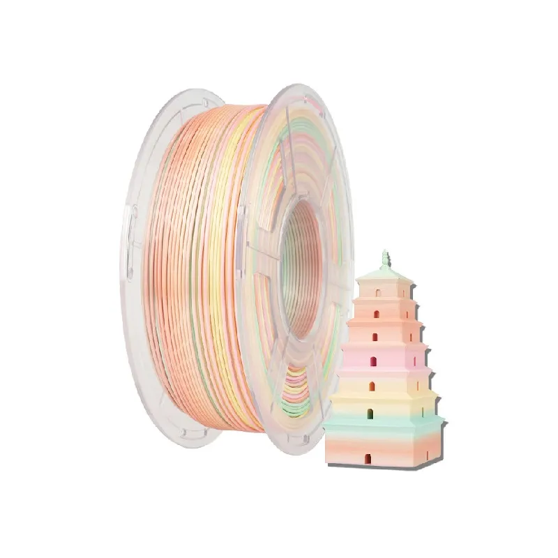 SUNLU Silk PLA+ Rainbow Filament 1.75mm 1kg - Image 2