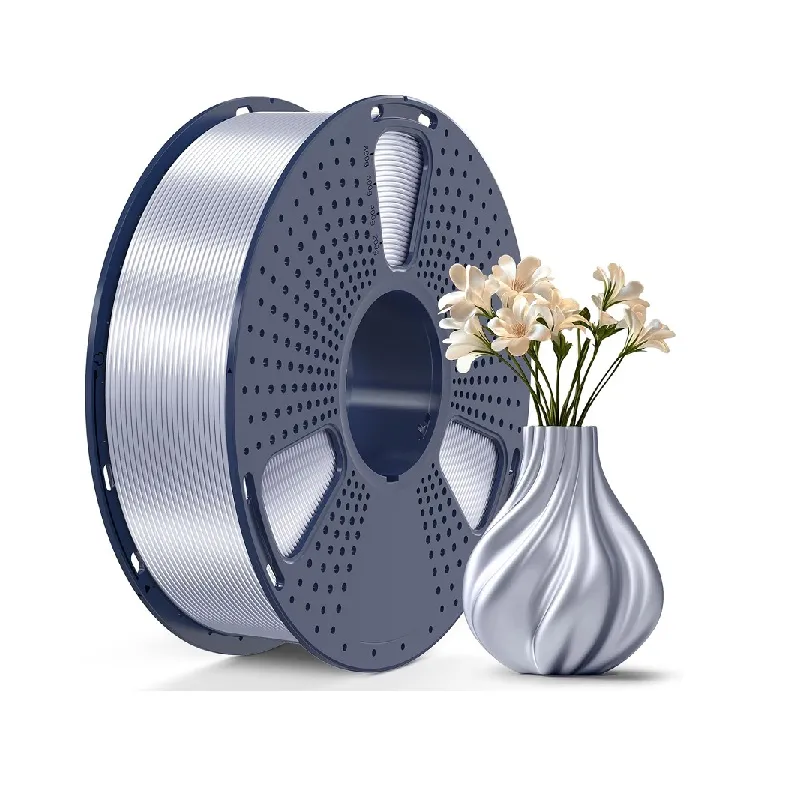 SUNLU Silk PLA+ Silver 1.75mm 1kg Filament - Image 2