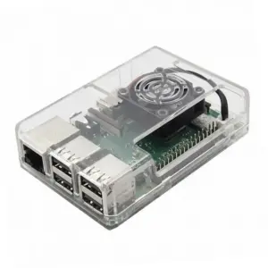 Transparent ABS Case for Raspberry Pi 3/3+ w/ Fan Slot