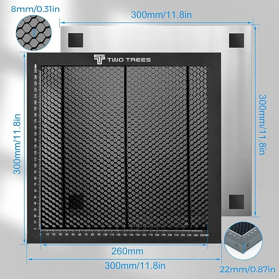 Two Trees 300x300mm Honeycomb Laser Workbench Panel - Image 4