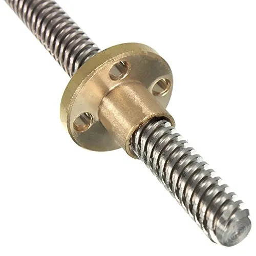 Two Trees 350mm T8 4-Start Lead Screw with Copper Nut - Image 2