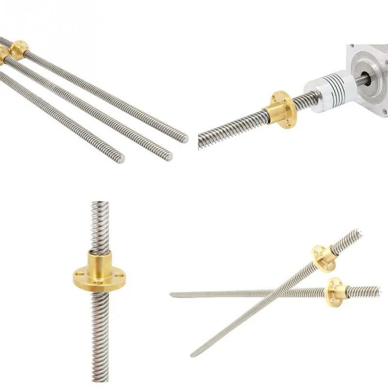 Two Trees T8 500mm 4-Start Lead Screw with Copper Nut - Image 3