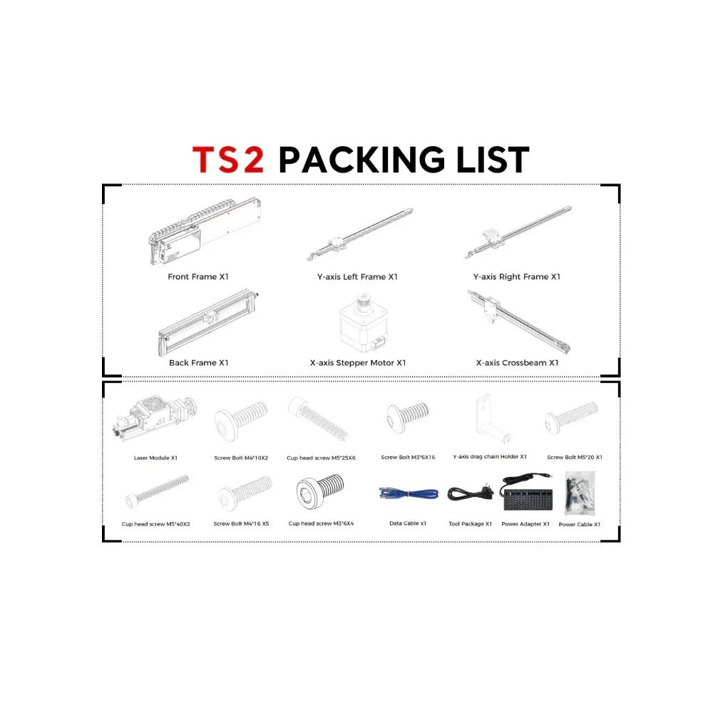 Two Trees TS2 Diode Laser Engraver Kit - 10W, 450x450mm - Image 3