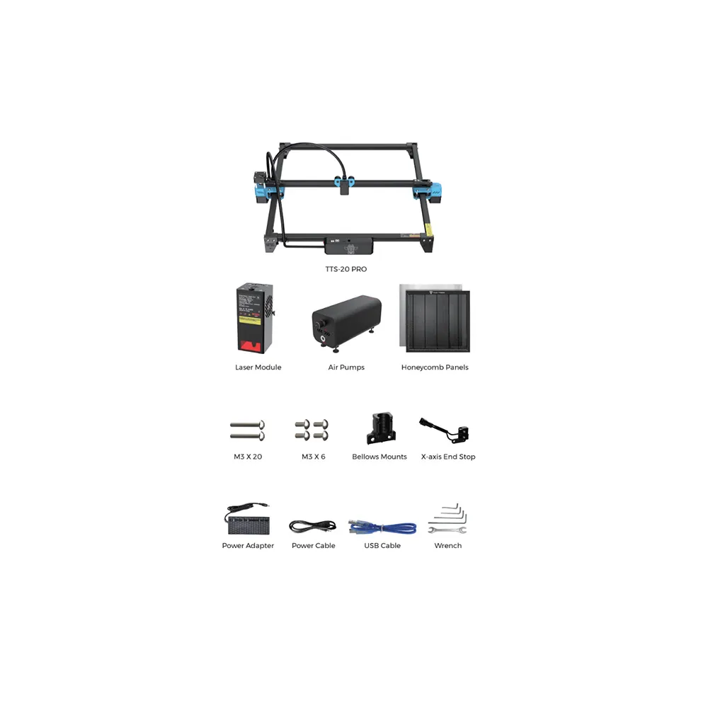 Two Trees TTS-20 Pro 20W Laser Engraver (European Standard) - Image 3