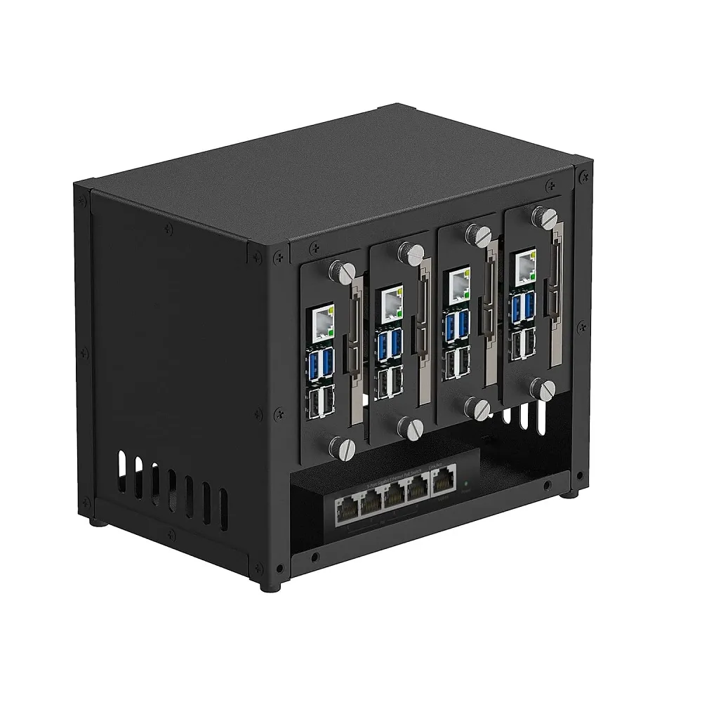 Uctronics U6260 Cluster Enclosure for 4x Raspberry Pi & 4x SSD
