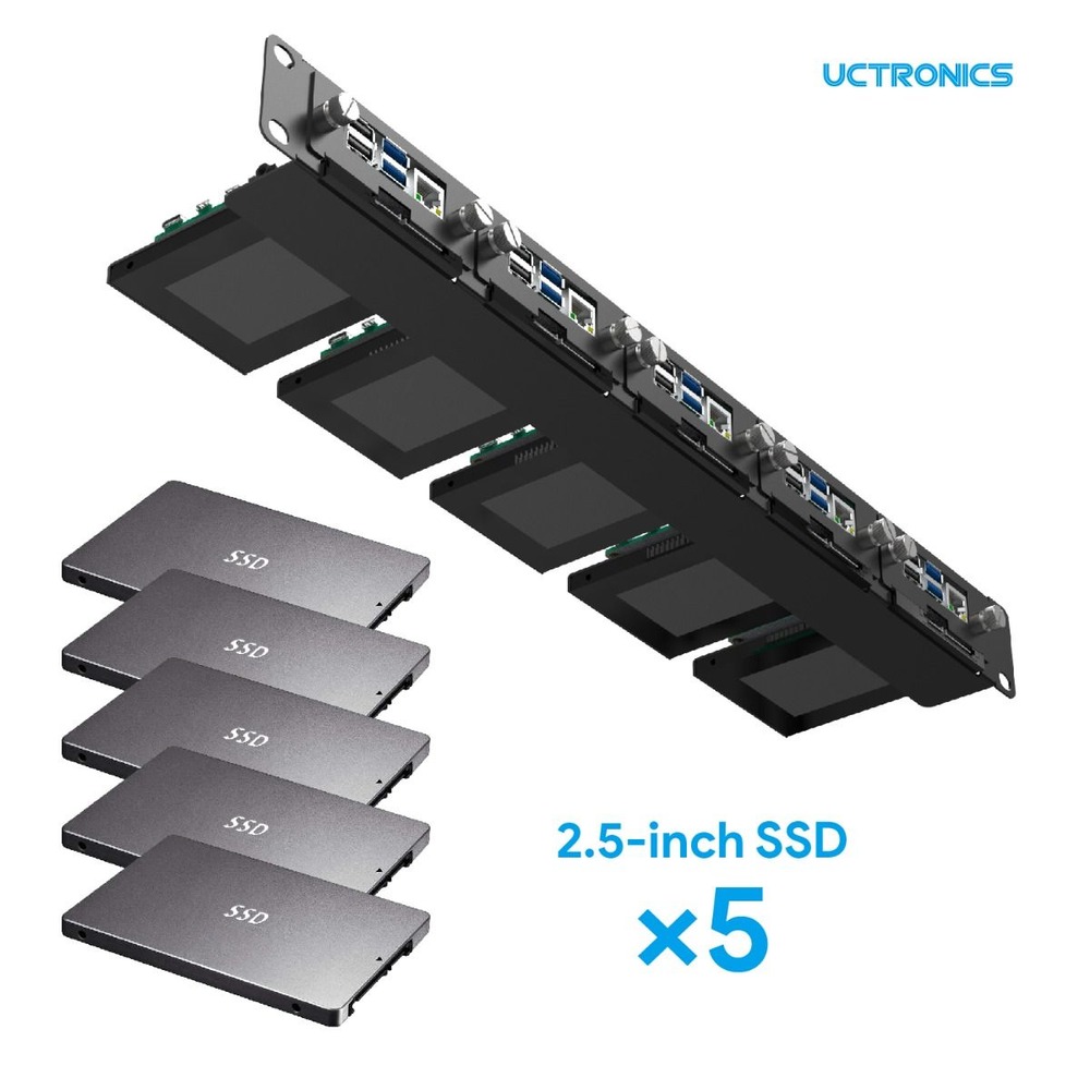 Uctronics U6264 19" 1U Raspberry Pi Rackmount - Image 2