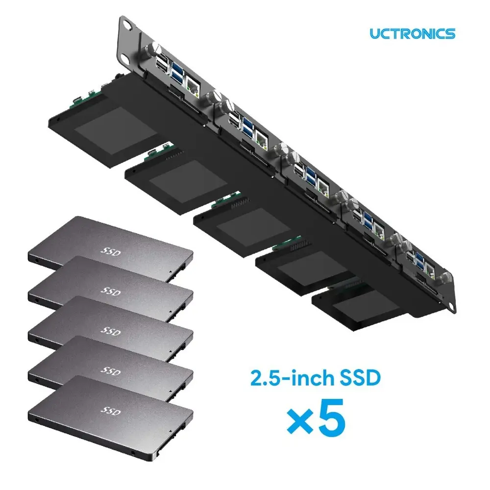 Uctronics U6264 19" 1U Raspberry Pi Rackmount - Image 2